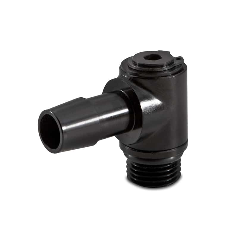 Mishimoto — Mishimoto 90 Degree Banjo Swivel M16x1.5 1/2in. Barbed Fitting
MMFT-M16-10SBK
Barbed Fitting - view 1