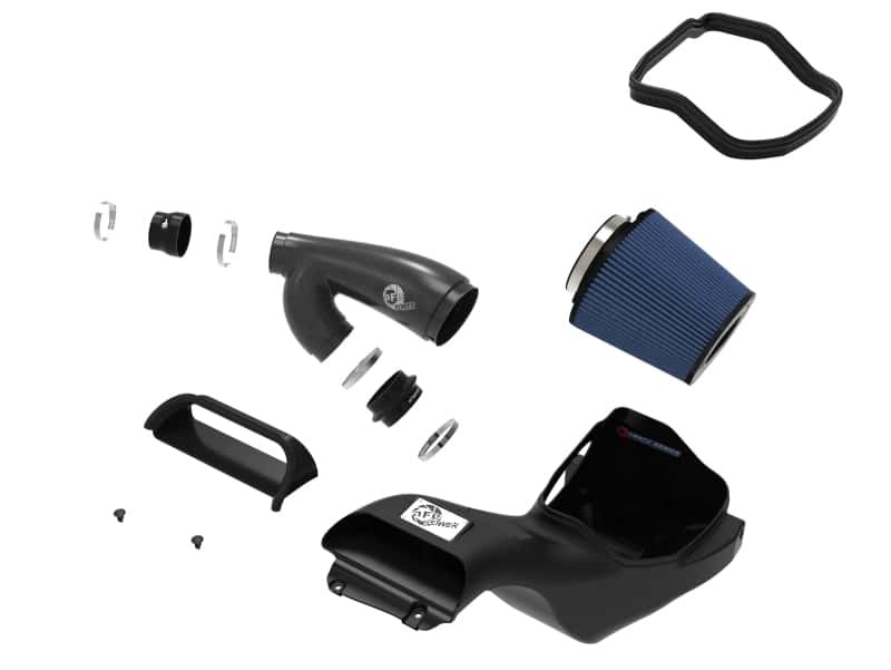 aFe — aFe 17-20 Ford F-150/Raptor Track Series Carbon Fiber Cold Air Intake System With Pro 5R Filters
Track Series Intake  - view 2