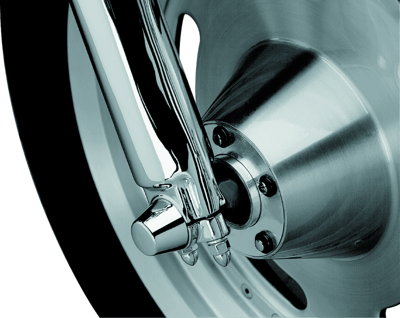 Kuryakyn — Kuryakyn Front Axle Nut Caps Chrome - view 2