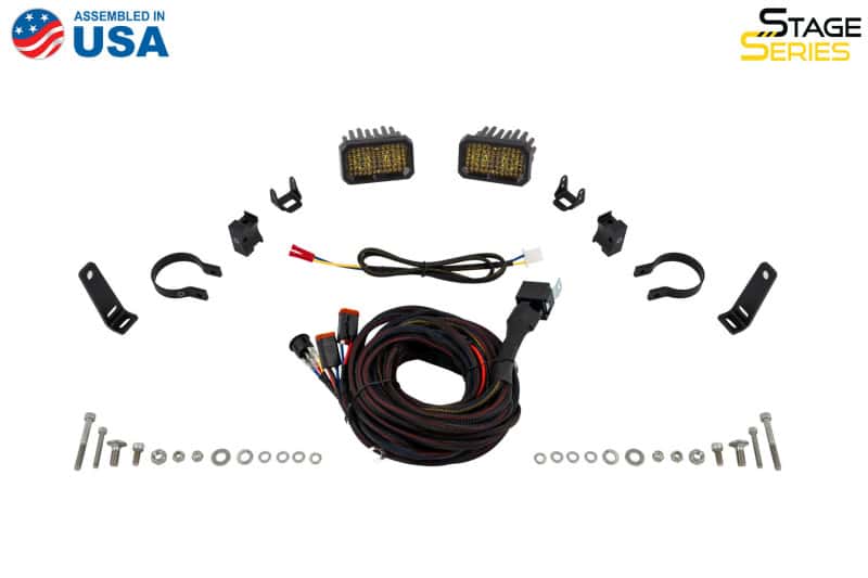 Diode Dynamics — Diode Dynamics Stage Series 1 1/2 In Roll Bar Chase Light Kit SSC2 Pro - Yellow (Pair) - view 8