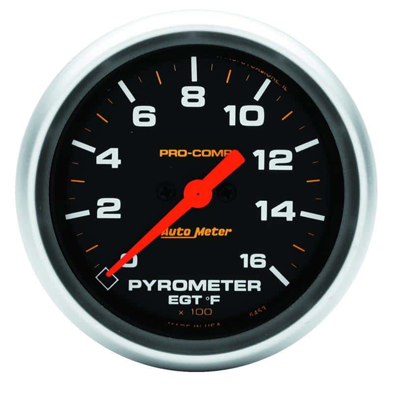 AutoMeter — Autometer Pro Comp Full Sweep Electronic 1600F Pyrometer Gauge
2-5/8" E.G.T. PYROME - view 2