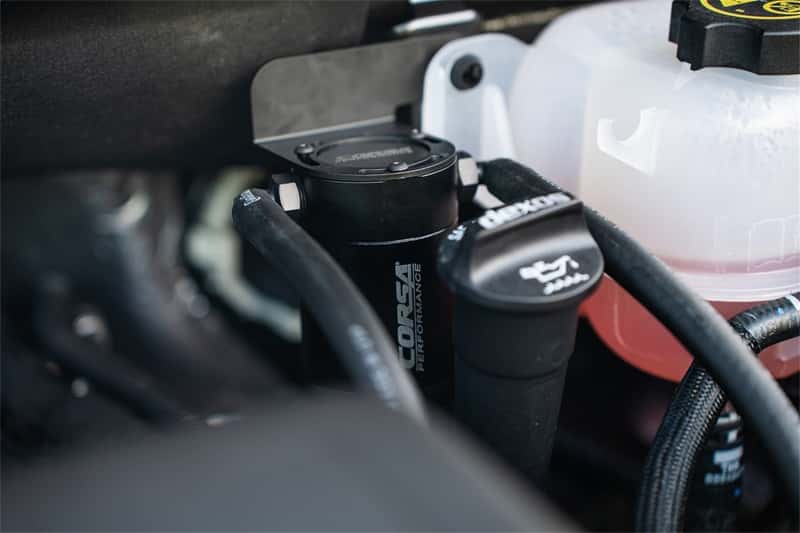 CORSA Performance — Corsa 2019-2025 Silverado/Sierra & 2021-2025 Tahoe/Suburban/Yukon/Denali Aluminum Oil Catch Can
Accessory - view 3