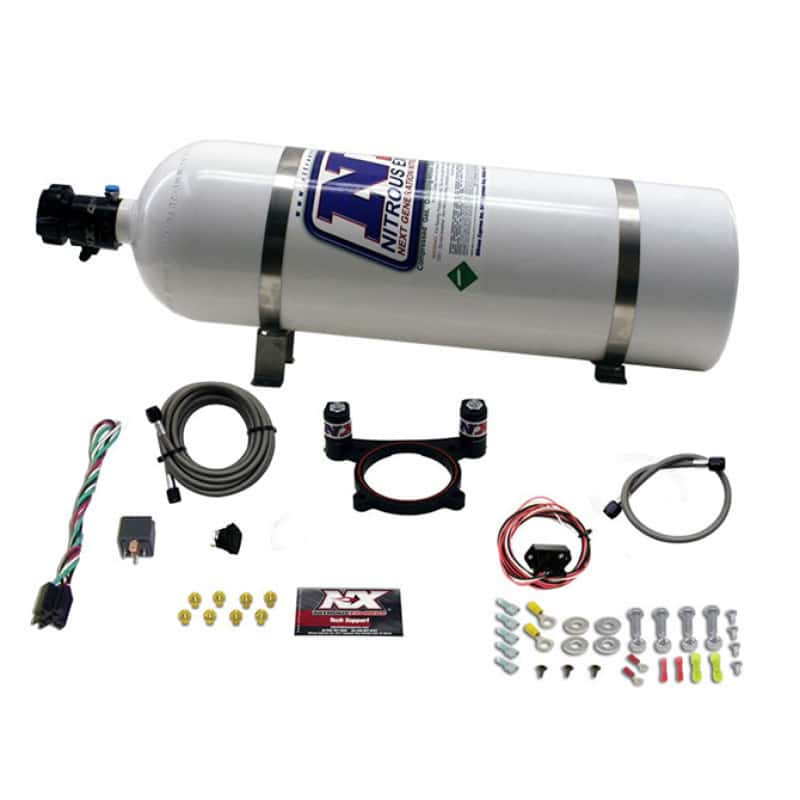 Nitrous Express — Nitrous Express 11-15 Ford Mustang GT 5.0L Coyote 4 Valve Nitrous Plate Kit (50-200HP) w/15lb Bottle
Injection System Kit
N2OSys - view 2