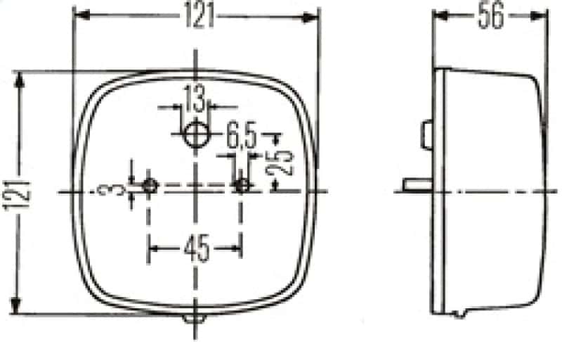 Hella — Hella 2578 Stop / Turn / Tail / License Plate Lamp
Tail Lamp Assy - view 4