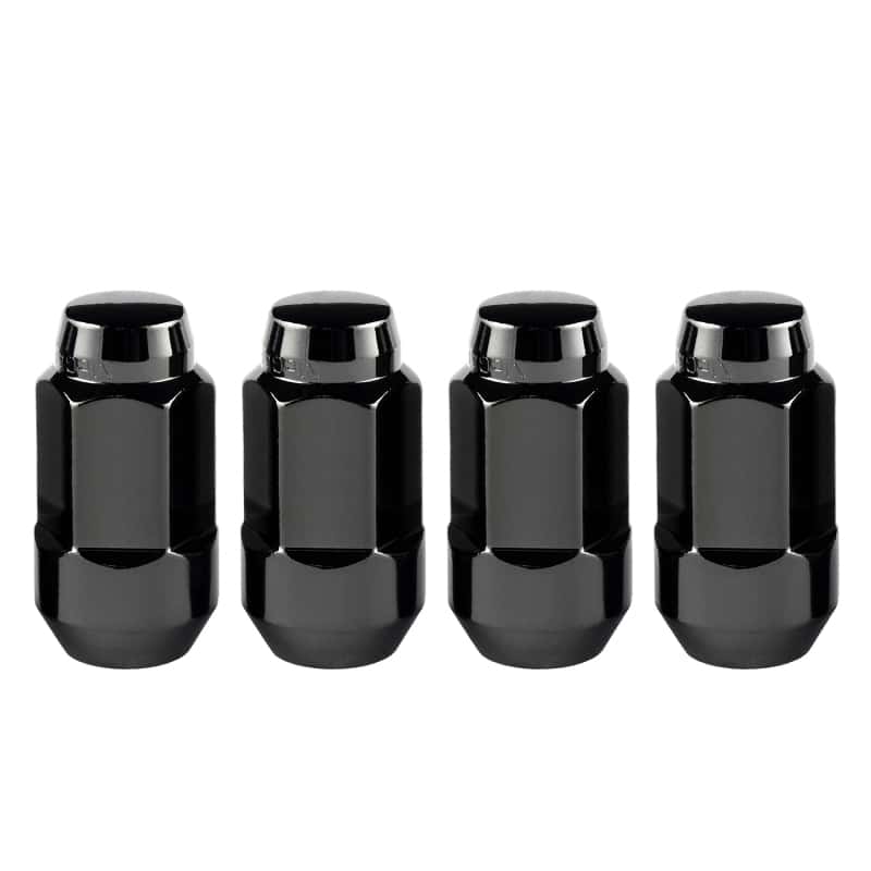McGard — McGard Hex Lug Nut (Cone Seat Bulge Style) M14X1.5 / 22mm Hex / 1.945in. Length (4-Pack) - Black - view 5