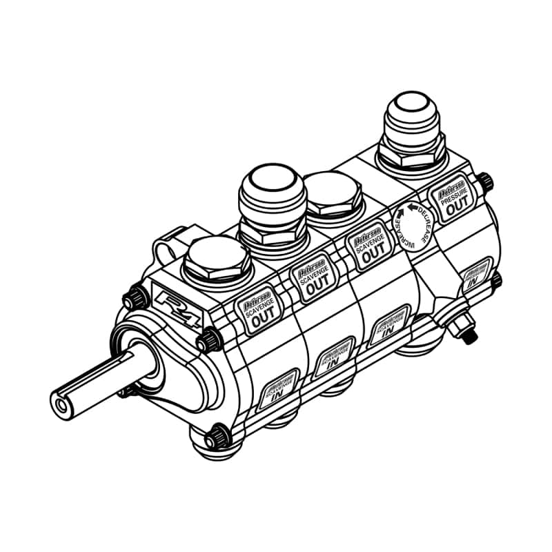 Peterson Fluid Systems — Peterson Fluid Systems R4 4-Stage Oil Pump - Left Side Mount - HV - Rear Drive Drag
R4 Oil Pump 4 Stage - view 3
