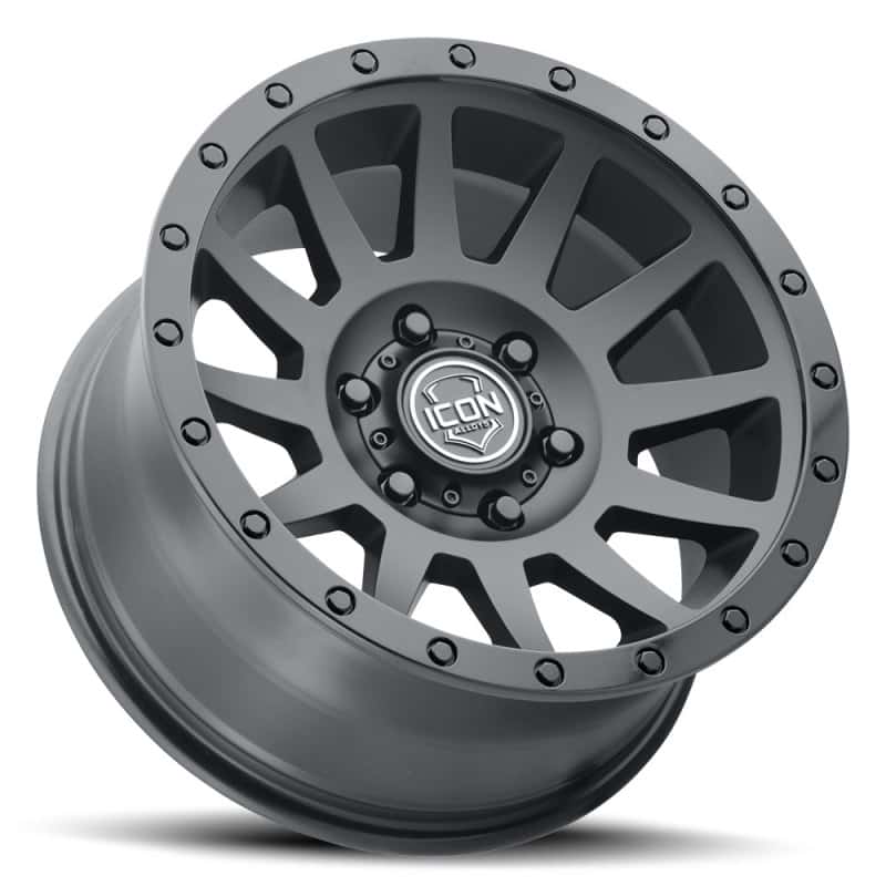 ICON — ICON Compression 18x9 5x150 25mm Offset 6in BS 110.1mm Bore Double Black Wheel
WHEEL - view 6
