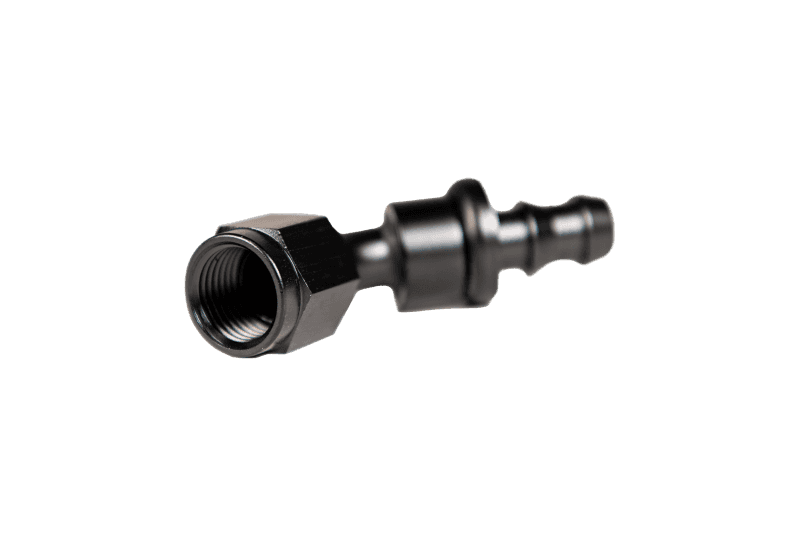 Fleece Performance — Fleece Performance Universal -6AN 45Deg to Hose Barb - Black
Hose Connector - view 5
