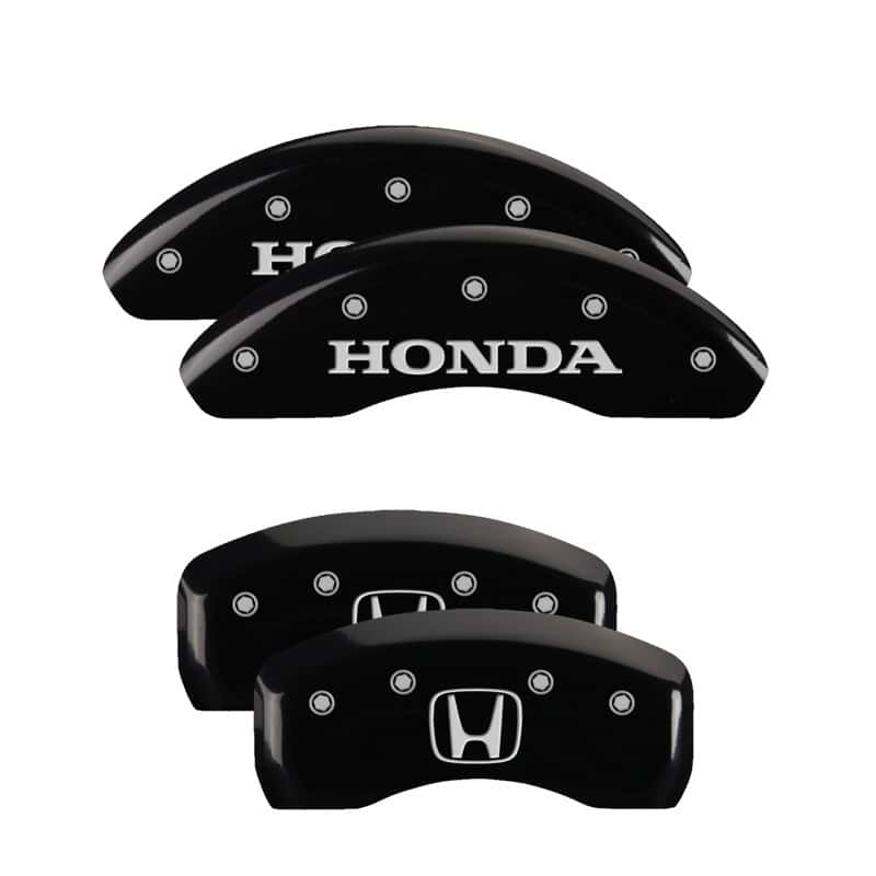 MGP — MGP 4 Caliper Covers Engraved Front Honda Engraved Rear H Logo Black finish silver ch
Caliper Covers - view 1