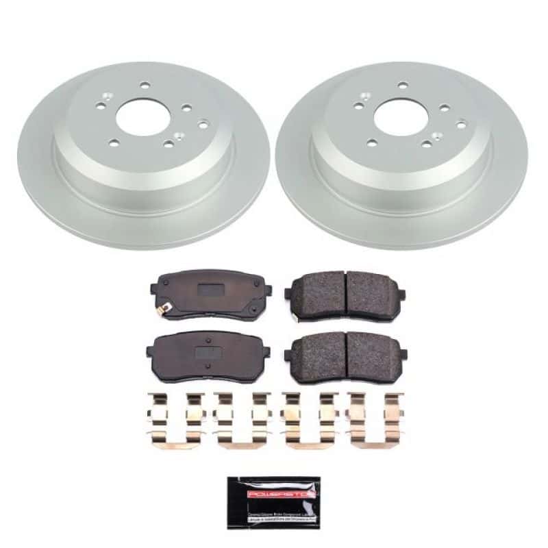 PowerStop — Power Stop 07-12 Hyundai Veracruz Rear Z17 Evolution Geomet Coated Brake Kit - view 1