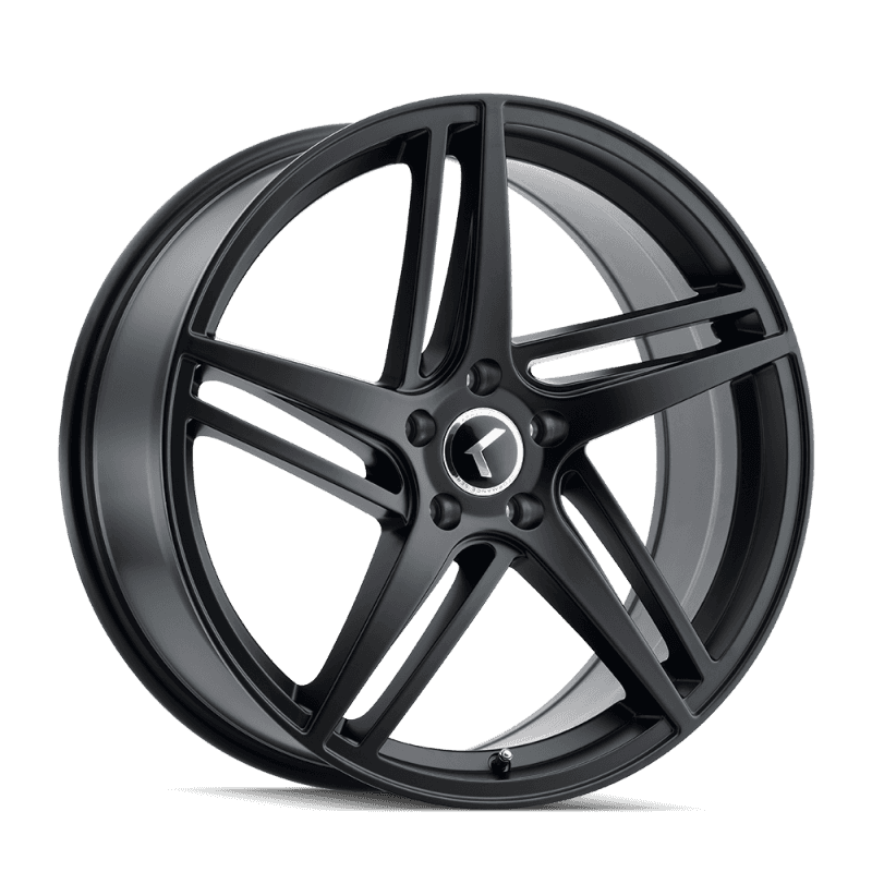 Kraze Wheels — Kraze KR195 Milano 20x8.5 / 5x112 BP / 38mm Offset / 66.56mm Hub Satin Black Wheel
KRAZE KR195 - view 1
