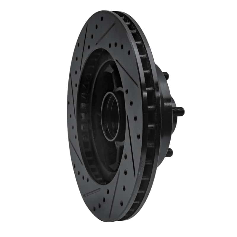 R1 Concepts — R1 68-73 Ford Mustang Front Right Drilled & Slotted Black Brake Rotor
R1 Brake Rotor Drill - view 4