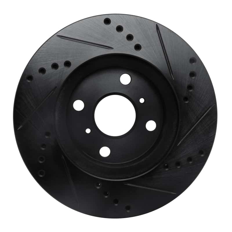 R1 Concepts — R1 04-06 Scion XB Front Left Drilled & Slotted Black Brake Rotor
R1 Brake Rotor Drill - view 5
