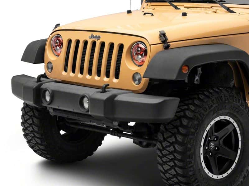 Raxiom — Raxiom 07-18 Jeep Wrangler JK 7-In LED Headlights- Red Housing- Clear Lens
Headlights - view 11