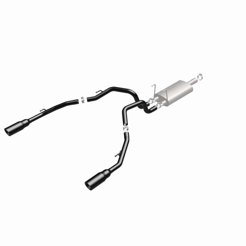 Magnaflow — Magnaflow 09-15 Dodge Ram 1500 V8 Dual Spilt Rear Exit Black Stainless C/B Perf Exhaust
Cat-Back - view 2