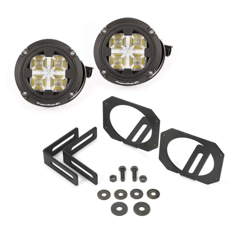 Rugged Ridge — Rugged Ridge 07-18 Jeep Wrangler JK Dual Beam Circular LED Light Kit
OFFROAD_LIGHTING
OrdRacingLampKt - view 1