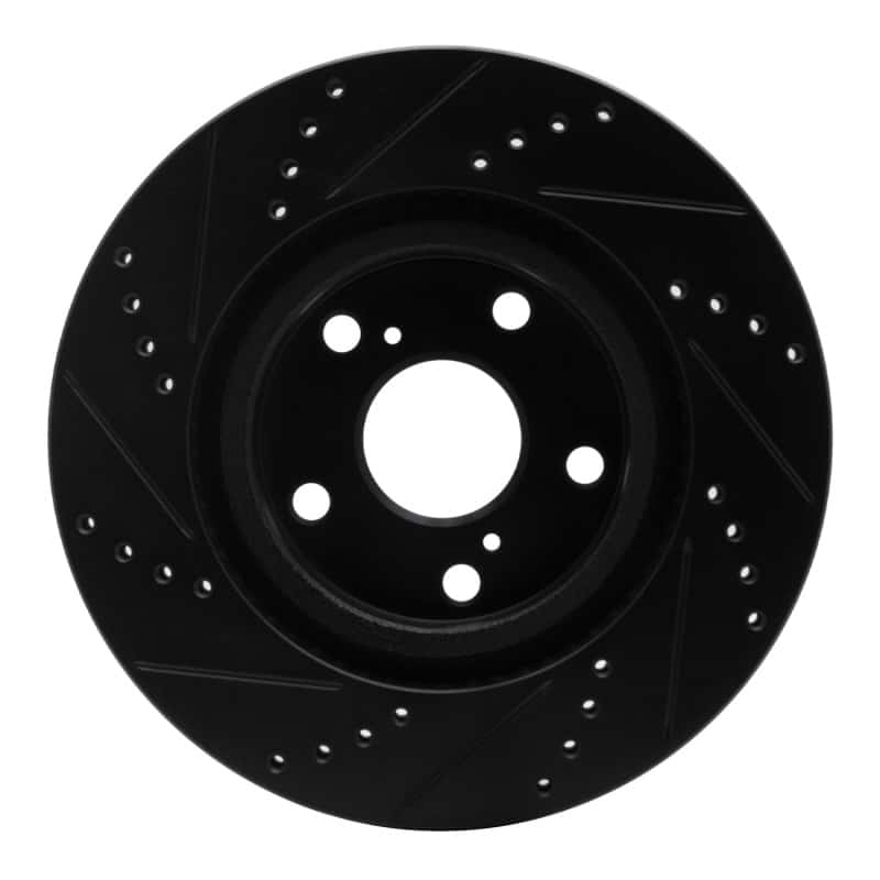 R1 Concepts — R1 10-13 Hyundai Santa Fe Front Right Drilled & Slotted Black Brake Rotor
R1 Brake Rotor Drill - view 5