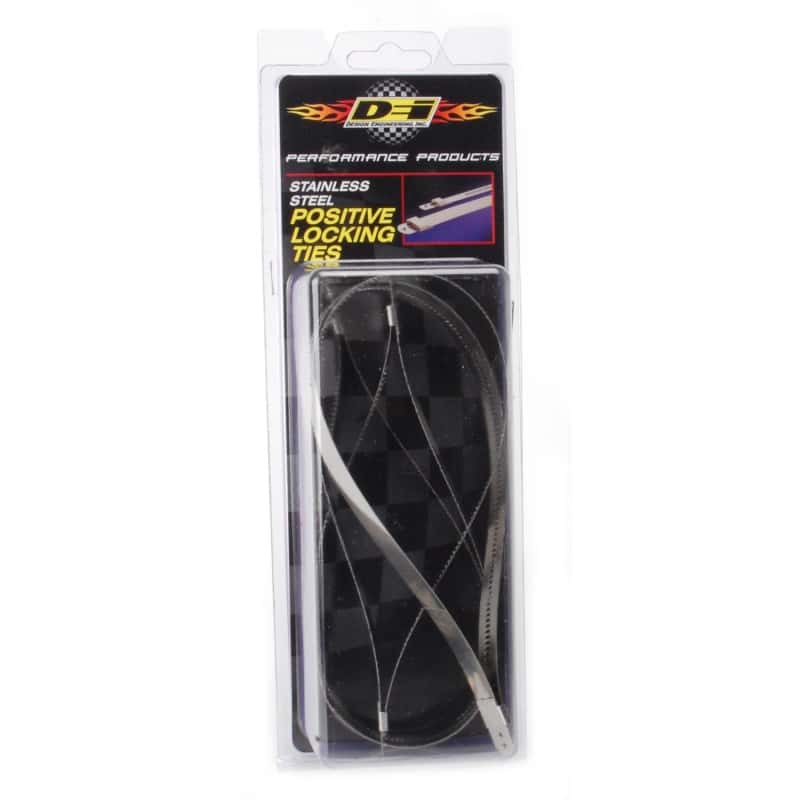DEI — DEI Stainless Steel Positive Locking Tie 1/2in (12mm) x 14in - 4 per pack
Heat Shield Tie - view 3