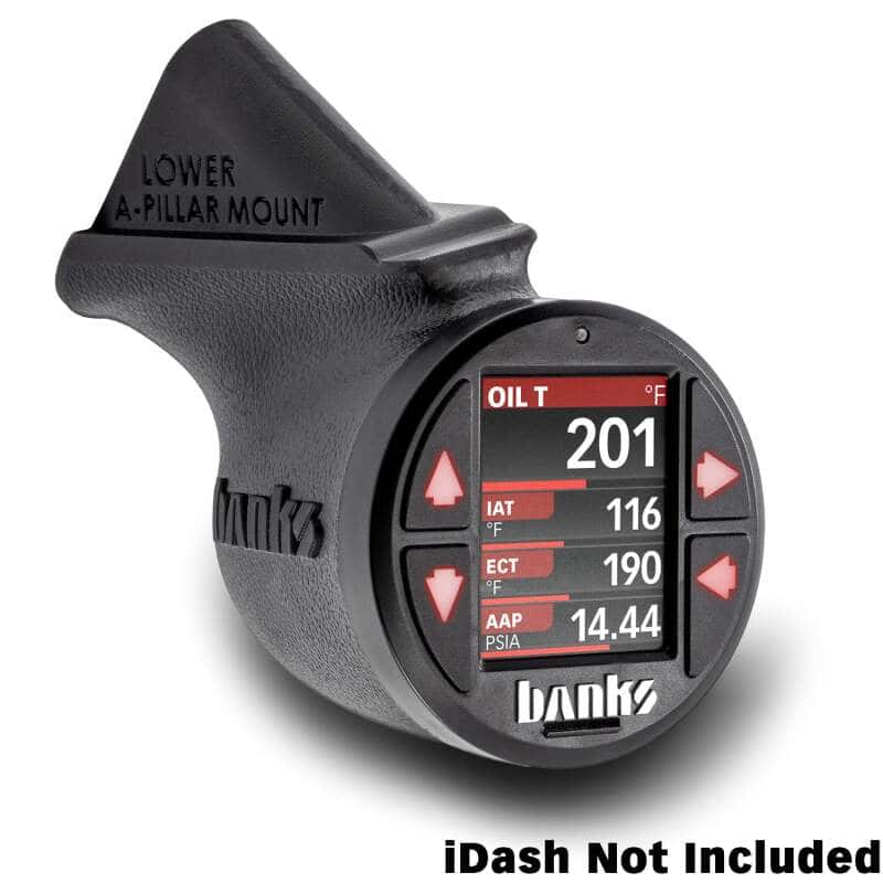 Banks Power — Banks Power 2018-2023 Jeep Gauge Pod Kit - Single Gauge - Lower Mount
iDash Stealth Pod - view 3