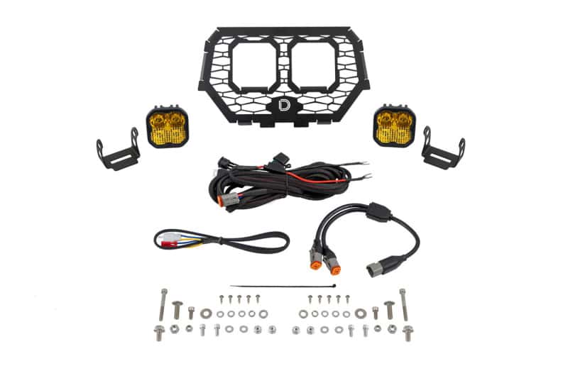 Diode Dynamics — Diode Dynamics 14-18 Polaris RZR XP Stage Series LED Grille Kit - Sport Yellow Combo - view 1