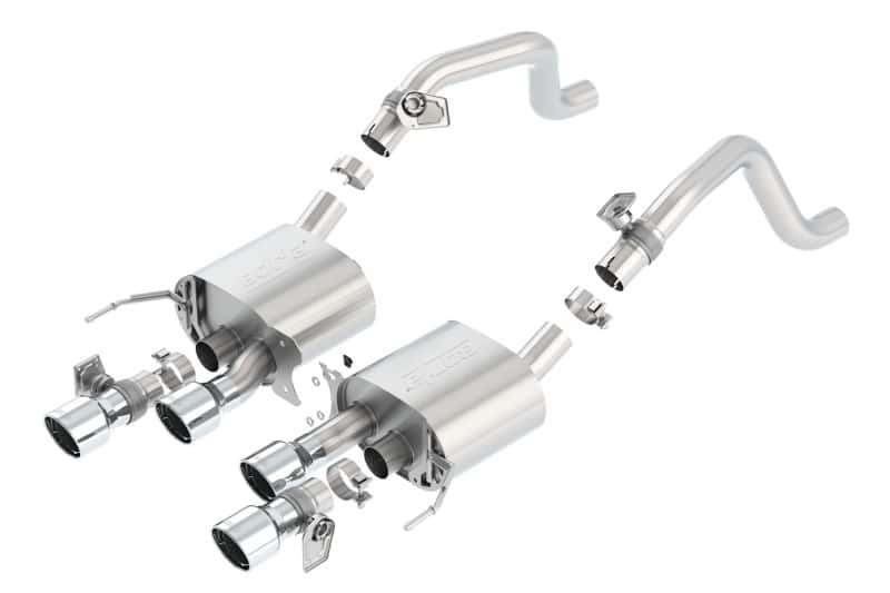 Borla — Borla 14-15 Chevy Corvette C7 6.2L RWD w/AFM &NPP S-Type Dual Round Rolled Center Rear Exit Exhaust
Axle-Back System
ExhstSysKt - view 4