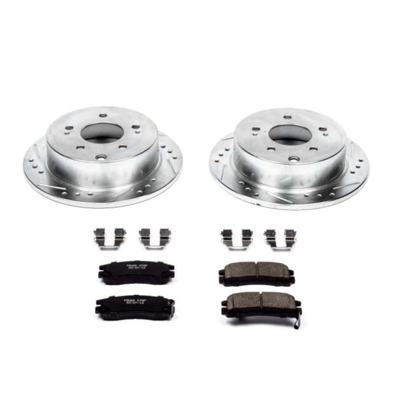PowerStop — Power Stop 06-12 Mitsubishi Eclipse Rear Z23 Evolution Sport Brake Kit - view 1