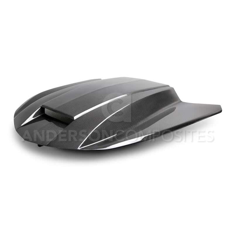 Anderson Composites — Anderson Composites 2016+ Chevy Camaro Carbon Fiber Double Sided Hood - view 3