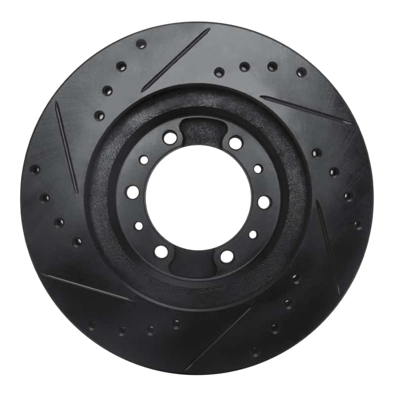 R1 Concepts — R1 90-04 Mitsubishi Montero Sport (USA/Canada) Front Right Drilled & Slotted Black Brake Rotor
R1 Brake Rotor Drill - view 5