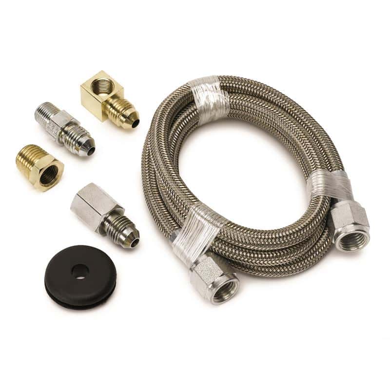 AutoMeter — Autometer #4 Braided SS Line (-4AN) 3ft 1/8in NPT Fittings
Hose Ptfe Sst 3 -4 - view 1