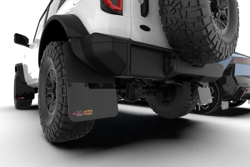 Rally Armor — Rally Armor 21-25 Ford Bronco RR-PL Rock Rail-Plastic Rear Bumper BCE Logo - view 3
