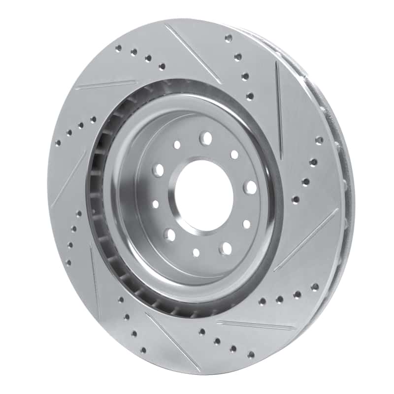 R1 Concepts — R1 00-06 Jaguar XJR Front Left Drilled & Slotted Silver Brake Rotor
R1 Brake Rotor Drill - view 4