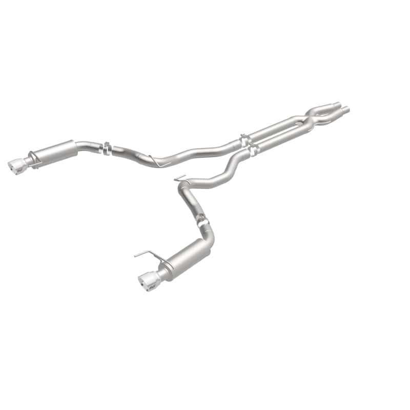 Magnaflow — MagnaFlow Cat Back, SS, 3in, Competition, Dual Split Polished 4.5in Tips 2015 Ford Mustang GT V8 5.0
Cat-Back - view 2