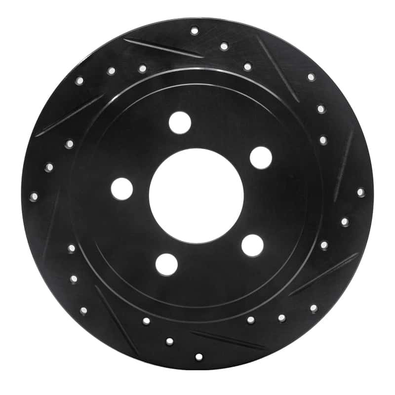 R1 Concepts — R1 03-07 Jeep TJ (Canada - See Wrangler for US) Rear Right Drilled & Slotted Black Brake Rotor
R1 Brake Rotor Drill - view 1