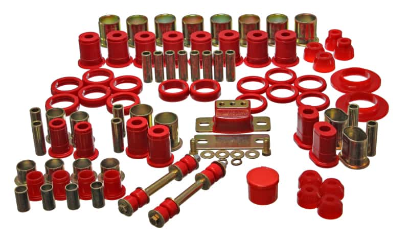 Energy Suspension — Energy Suspension 66-72 Oldsmobile Cutlass/442/F-85/Europa Red Hyper-flex Master Bushing Set
Master Bushing Kit - view 3