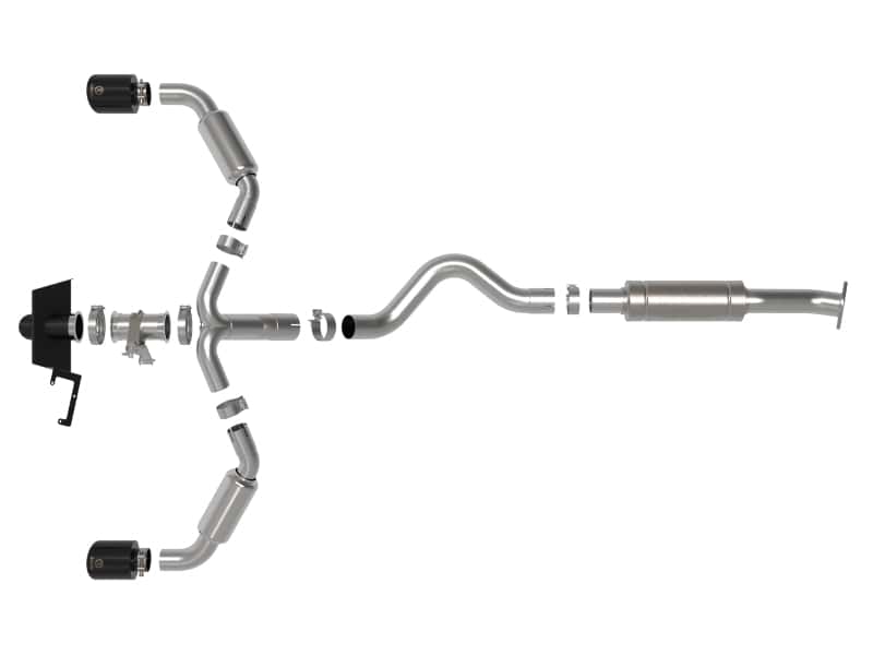 aFe — aFe 23-24 Toyota GR Corolla L3 1.6L (t) Gemini XV 3in to 2-1/2in Cat Back Exhaust w/ Black Tips
Cat-Back Exhaust - view 3