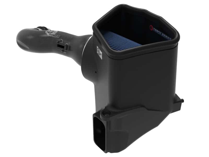 aFe — aFe 19-20 GM Trucks 5.3L/6.2L Track Series Carbon Fiber Cold Air Intake System With Pro 5R Filters
Track Series Intake  - view 4
