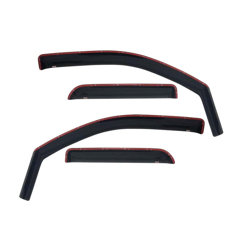 Westin — Westin 2014-2018 Chevy Silverado 1500 Dbl Cab In-Channel Wind Deflector 4pc - Smoke
Side Window Vent - view 1