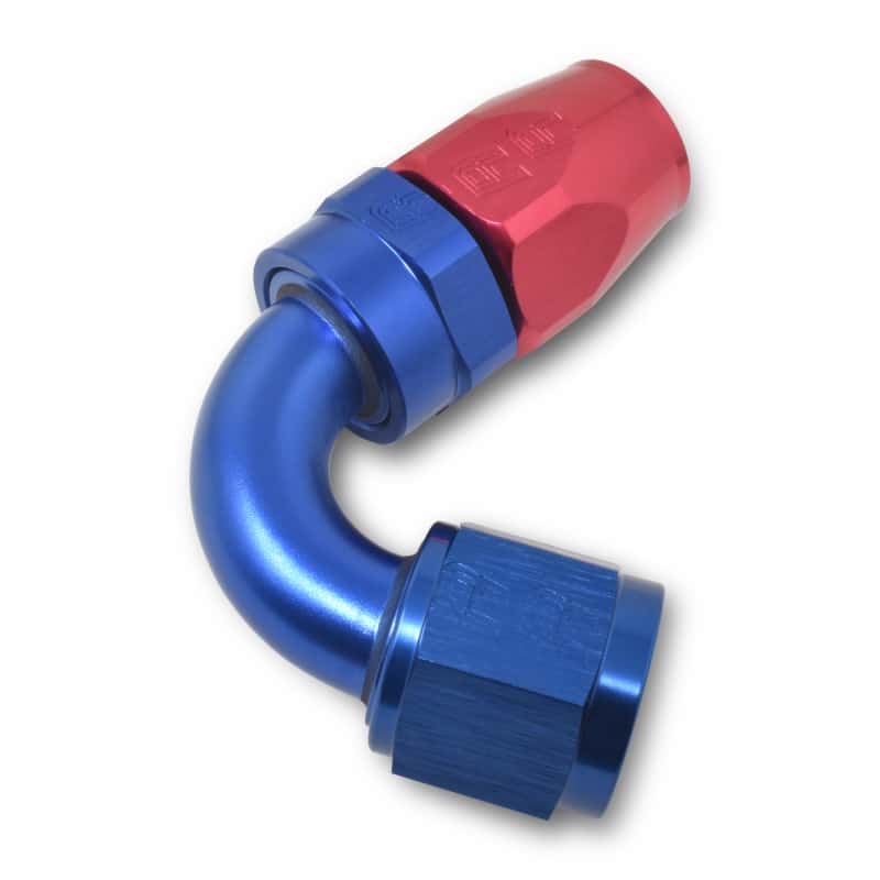Russell — Russell Performance -10 AN Red/Blue 120 Degree Full Flow Swivel Hose End (With 15/16in Radius)
Hose Fitting - view 6