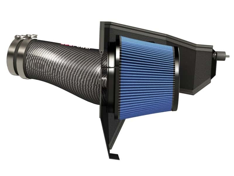 aFe — aFe MagnumFORCE Carbon Fiber Intake Stage-2 Pro 5R 11-17 Dodge Challenger/Charger SRT-8 V8 6.4L
Track Series Intake - view 2