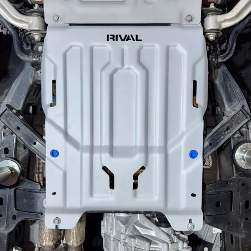 Rival 4x4 — Rival 2024-2026 Ford Ranger Ford Ranger Raptor Aluminum Transmission And Cat Converter Skid Plate - view 2