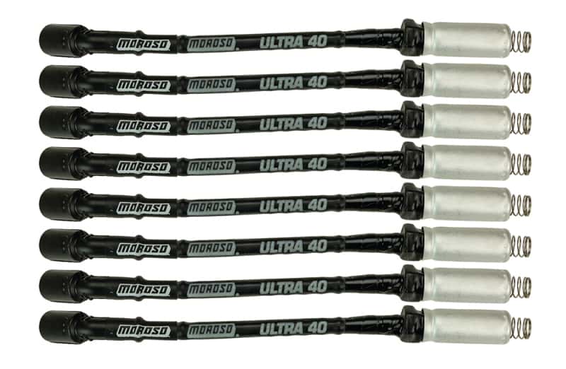 Moroso — Moroso GM LS Ignition Wire Set - Ultra 40 - Sleeved - Coil-On - 12in Wire - Black - view 2