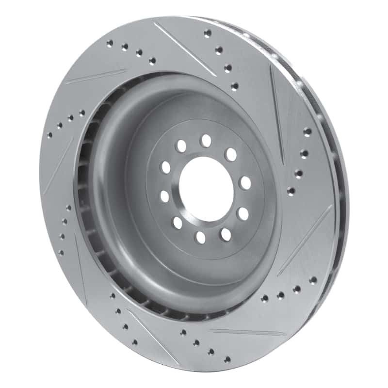 R1 Concepts — R1 03-05 Jaguar XJR Front Left Drilled & Slotted Silver Brake Rotor
R1 Brake Rotor Drill - view 4