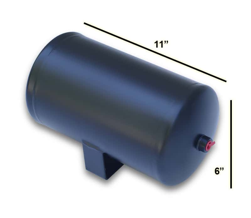 Ridetech — Ridetech Air Tank 1 Gallon 1/4in NPT Port
Air Tank Steel 1 Gal - view 2