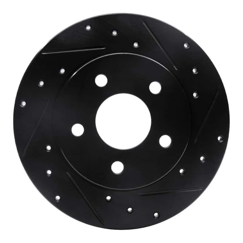 R1 Concepts — R1 04-12 Chevrolet Malibu Rear Right Drilled & Slotted Black Brake Rotor
R1 Brake Rotor Drill - view 1