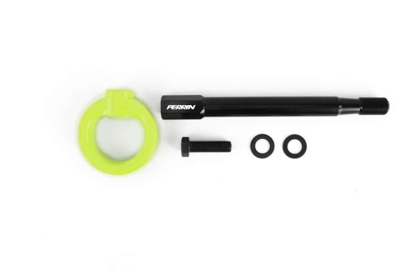 Perrin Performance — PERRIN 08-14 Subaru WRX & STI / 08-11 Impreza / 05-09 Legacy Tow Hook Kit (Front) - Neon Yellow
paPSP-BDY-231NY - view 4
