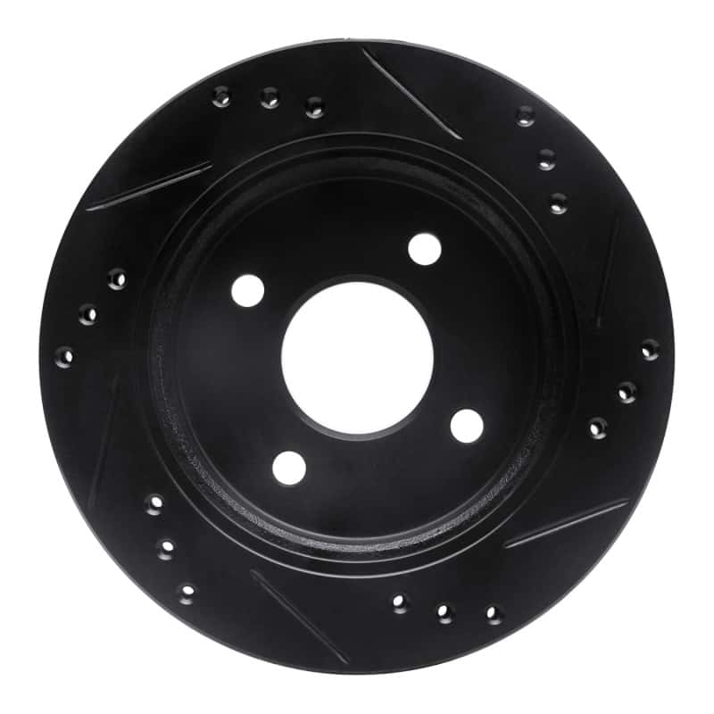 R1 Concepts — R1 95-04 Ford Contour Rear Left Drilled & Slotted Black Brake Rotor
R1 Brake Rotor Drill - view 5