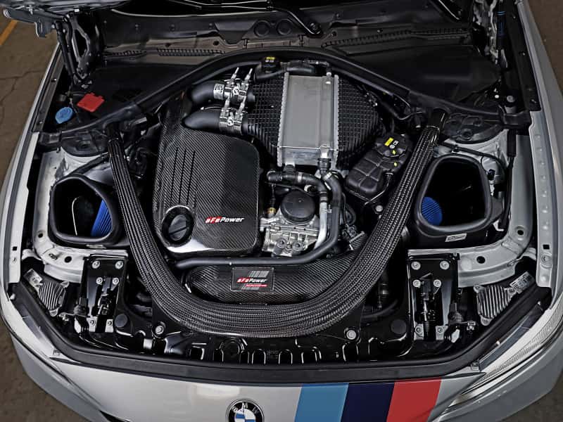 aFe — aFe Track Series Stg 2 Carbon Fiber Intake w/Pro 5R Media 15-20 BMW M3/M4(F80/82/83) L6-3.0L(tt) S55
Track Series Intake - view 7