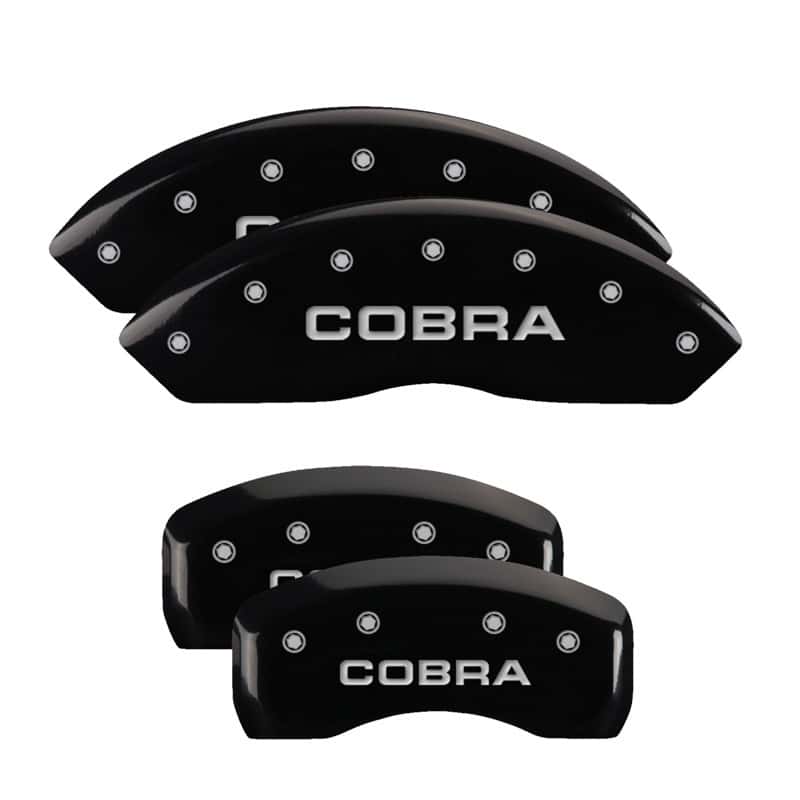 MGP — MGP 4 Caliper Covers Engraved Front & Rear Cobra Black finish silver ch
Caliper Covers - view 1