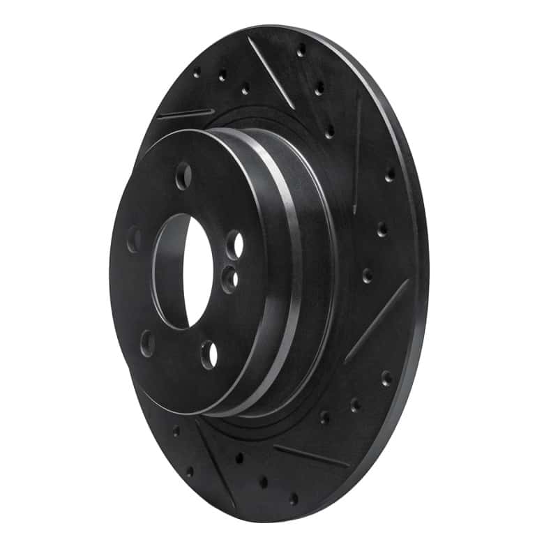 R1 Concepts — R1 08-15 Mercedes-Benz C300 Sedan Rear Right Drilled & Slotted Black Brake Rotor
R1 Brake Rotor Drill - view 2