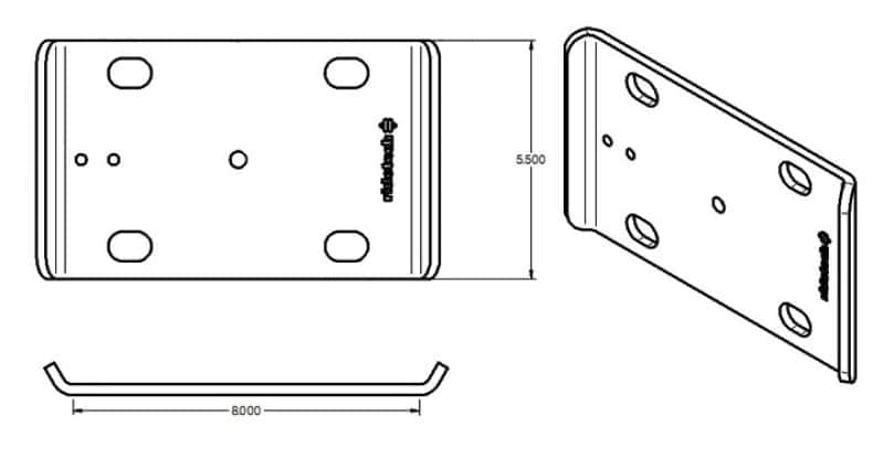 Ridetech — Ridetech Large U-Bolt Plate
U bolt Plate - view 2